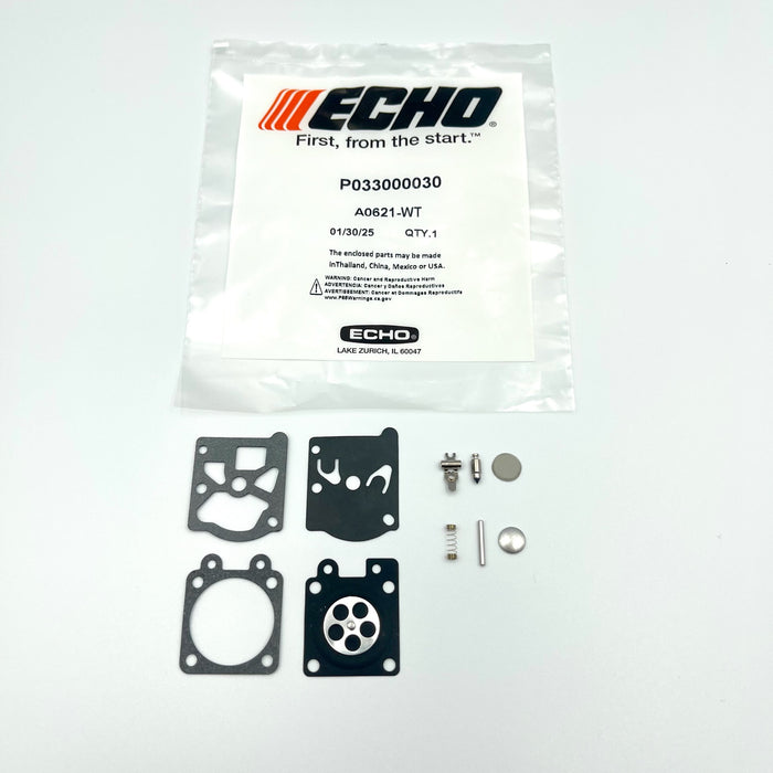 ECHO Carburetor Rebuild Kit CS-2511T CS-355T CS-370 P033000030 Genuine OEM
