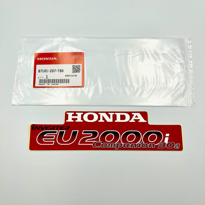 HONDA Decal Sticker EU2000I Companion 87101-Z07-T80 Genuine OEM