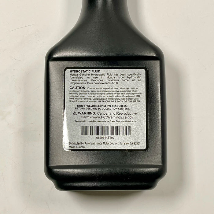 HONDA Hydrostatic Oil 12oz HRC216 08208-HST02 OEM