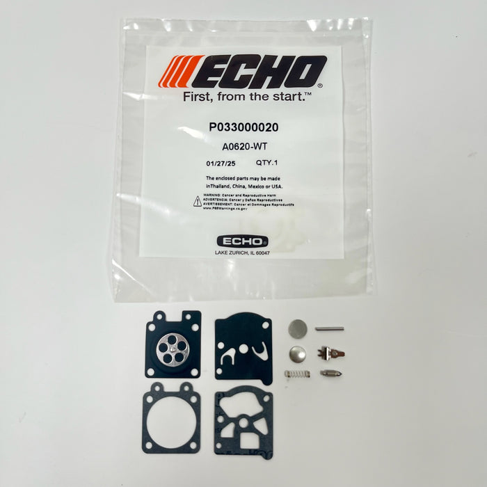 ECHO Carburetor Rebuild Kit CS-271T CS-310 CS-352 P033000020 Genuine OEM